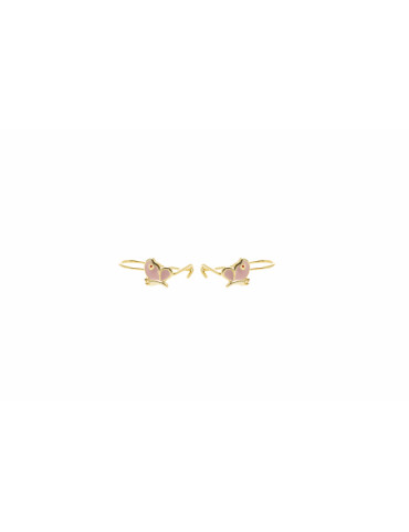Kids Earrings Gold Plated Silver 925°